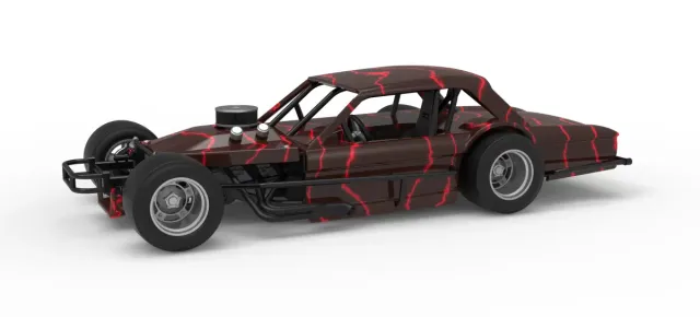 Vintage Asphalt Modified stock car V13 Scale 1:25 — Фото 30 из 30