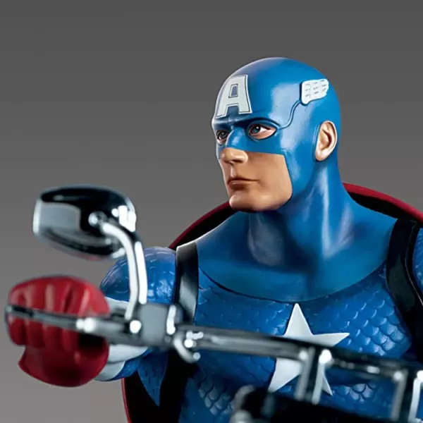 Captain America On Motorcycle Print Model 3D STL — Image 5 of 7