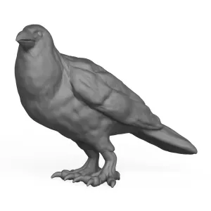 3D Printable Crow Bird