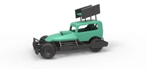 New Zealand Superstock car while turning Scale 1:25