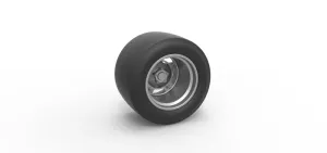 Diecast wheel from Asphalt Modified stock car Scale 1:25