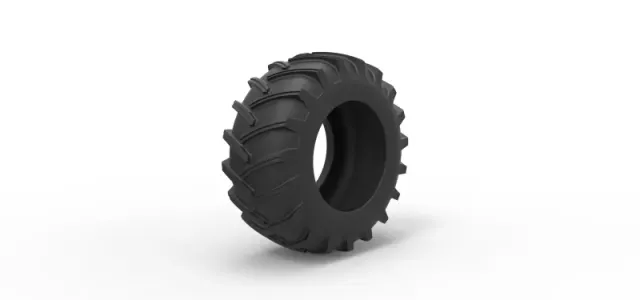 Tire of Vintage Pulling tractor Version 2 Scale 1:25 — Фото 2 из 9