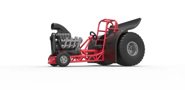 Diecast Mini Rod pulling tractor Scale 1 to 25 — Image 2 of 31