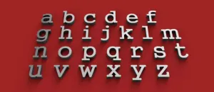 GUNGUSH Font lowercase 3D letters STL file