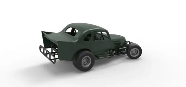 Vintage Dirt Modified stock car while turning Scale 1:25 — Image 20 of 30