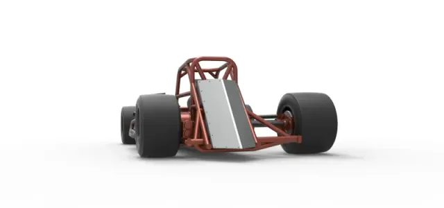 Supermodified front engine race car Base Version 3 Scale 1:25 — Image 15 of 31