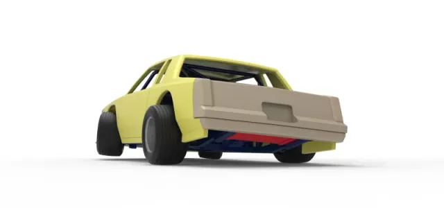 Vintage Dirt late model race car while turning Scale 1:25 — Image 15 of 30