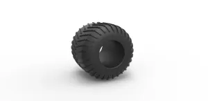 Diecast low pressure tire 8 Scale 1:25