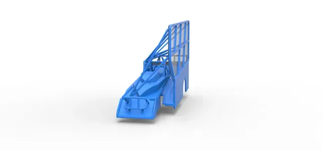 Shell of Northeast Dirt Modified stock car with side wing 1:25 — Фото 4 из 29