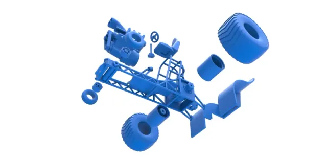 Diecast Mini Rod pulling tractor Scale 1 to 25 — Image 25 of 31