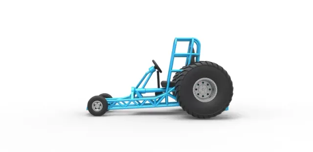 Diecast Chassis of Mini Rod pulling tractor Scale 1 to 25 — Фото 6 из 31