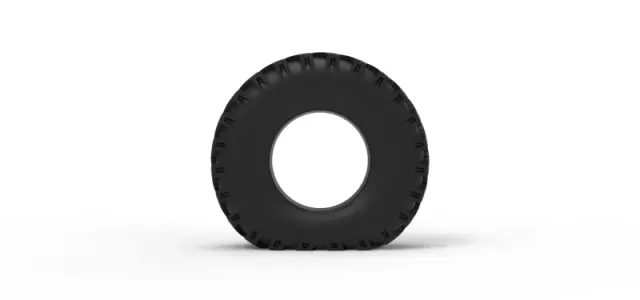 Military Ural tire OI-25 deflated Scale 1:25 — Фото 5 из 9