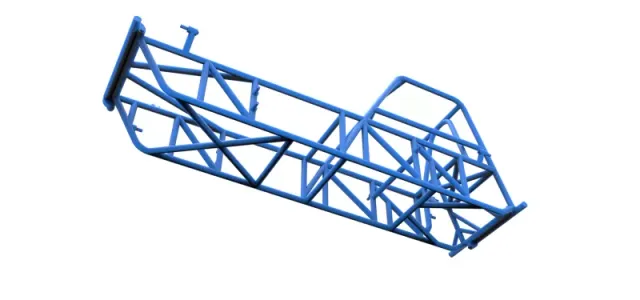 Frame of Vintage Dirt Modified stock car Version 2 Scale 1:25 — Image 3 of 17