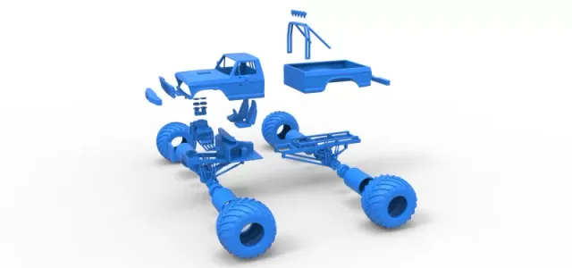 Diecast vintage Monster Truck Scale 1:25 — Фото 18 из 25