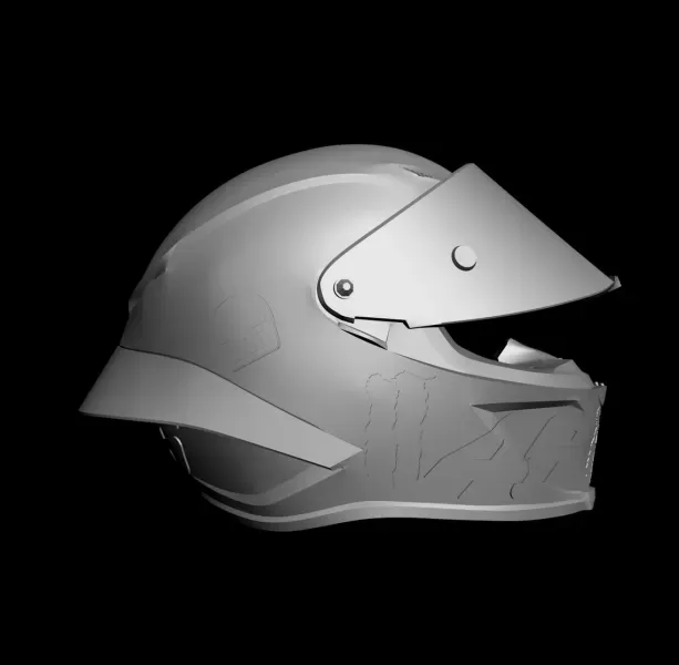 MotoGP Champion Valentino Rossi Helmet 3D Print Model — Image 7 of 8