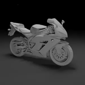 Honda CBR 1000RR Fireblade 3D Model: Perfect for Motorcycle Enth