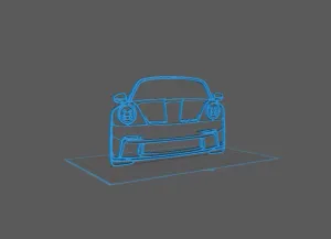 Porsche - 911 GT3 modele 992 Wall Art