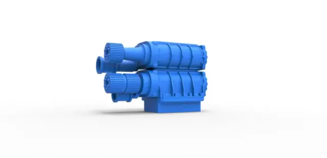 Diecast double Supercharger Scale 1 to 25 — Image 2 of 13