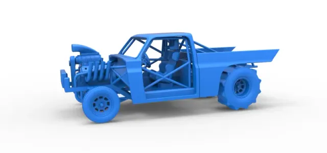 Diecast Dirt Dragster truck Scale 1:25 — Фото 12 из 31