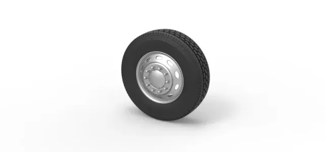 Diecast 10 Oval Hole Front wheel of semi truck Scale 1:25 — Фото 7 из 12