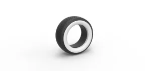 Whitewall Tire of Dirt Modified stock car Scale 1:25