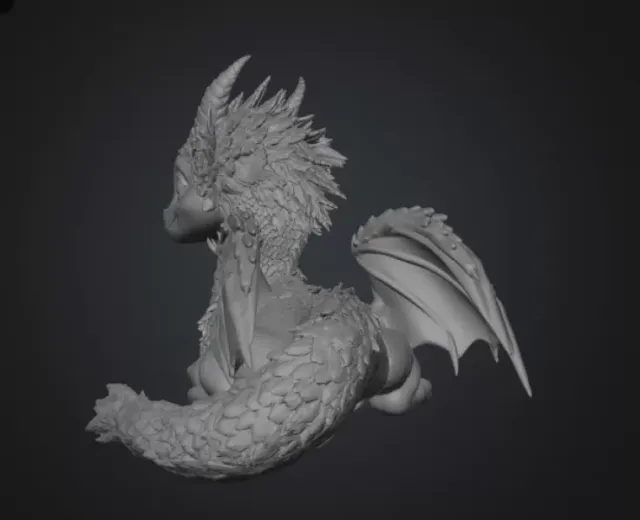 Blossom Guardian Dragon STL File for 3D Print — Фото 12 из 15