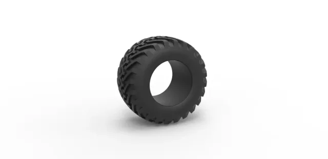 Diecast offroad tire 49 Scale 1:25 — Image 9 of 9