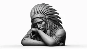Sad Apache Character 3D Model