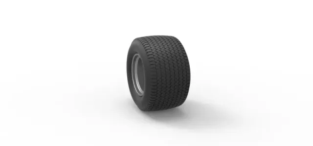 Rear Wheel of Northeast Dirt Modified stock car Scale 1:25 — Image 8 of 12