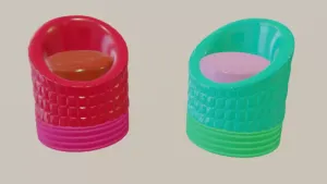 Stylish Cone-Shaped Chairs