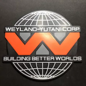 Alien Weyland-Yutani Corporation Logo Wall Plaque