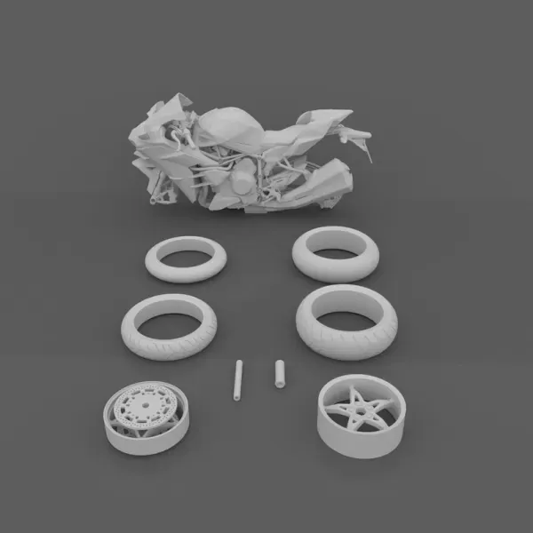 Kawasaki Ninja H2 3D Printed Motorcycle Model — Фото 4 из 8