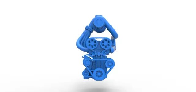 Diecast Turbo straight-six engine Scale 1:25 — Image 5 of 17