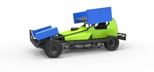 BriSCA Formula 1 Stock Car for Asphalt while turning 1:25