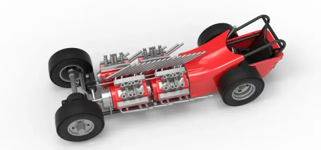 Vintage AWD Dragster Version 2 Scale 1:25 — Фото 4 из 30