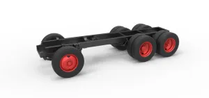 Chassis of Vintage GATR Racing Semi truck Scale 1:25