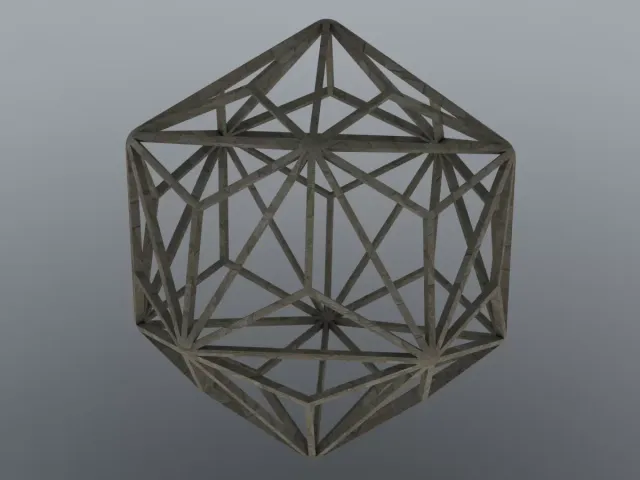 Wireframe Shape Triakis Icosahedron — Фото 6 из 6