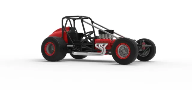 Dirt Silver Crown Champ car Base Scale 1:25 — Фото 25 из 30