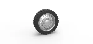 Diecast Front semi wheel for pickup Version 13 Scale 1:25
