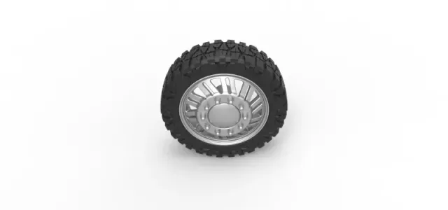 Diecast Front semi wheel for pickup Version 11 Scale 1:25 — Image 6 of 11