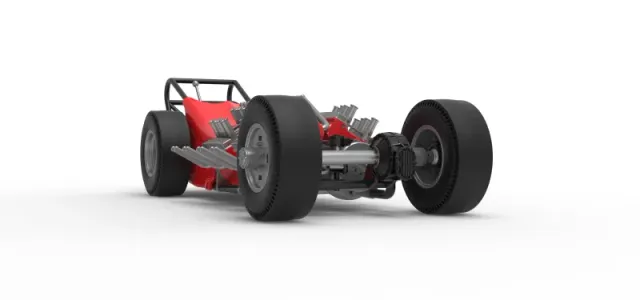 Vintage AWD Dragster Version 2 Scale 1:25 — Фото 27 из 30