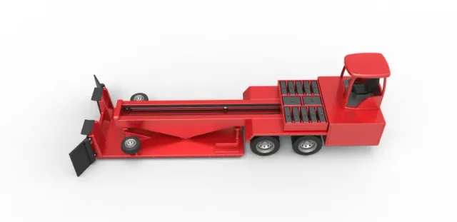 Diecast tractor pulling sled Scale 1 to 25 — Фото 7 из 31