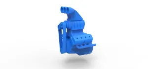 Diecast model V8 engine Scale 1 to 24