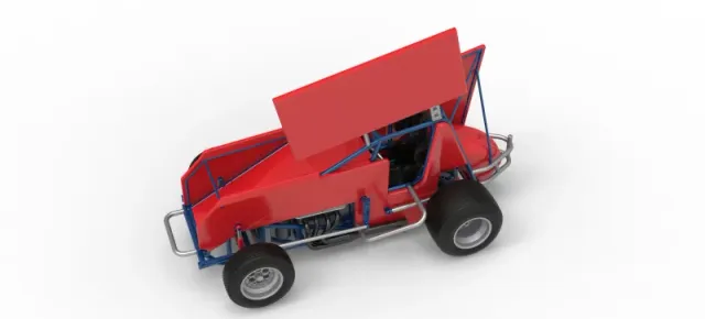 Winged Sprint car Version 2 Scale 1:25 — Фото 4 из 30