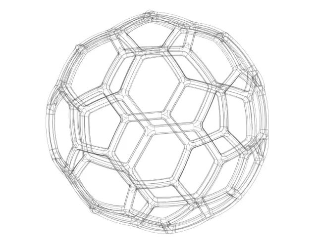 Wireframe Shape Geometric Soccer Ball — Фото 4 из 7
