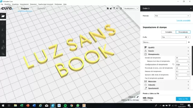 LUZ SANS BOOK font uppercase 3D letters STL file — Фото 2 из 3