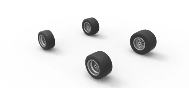 Wheel set of Pavement 600 Micro sprint car Scale 1:25 — Image 7 of 10