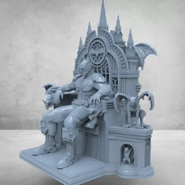 Batman On Throne Fanart STL File For 3D Print — Фото 23 из 25