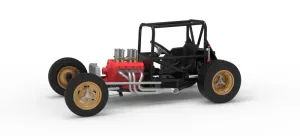 Vintage Dirt Supermodified stock car Base Version 2 Scale 1:25