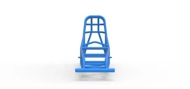 Frame of old school Front engine dragster Version 7 Scale 1:25 — Фото 5 из 13
